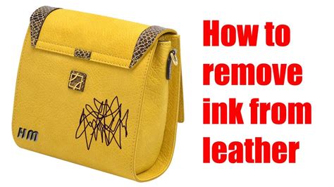 getting pen off of my fake leather bag|ink remover for leather sofa.